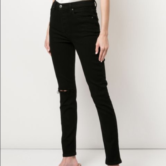 Reformation Serena High Skinny Jeans Black - Picture 6 of 13